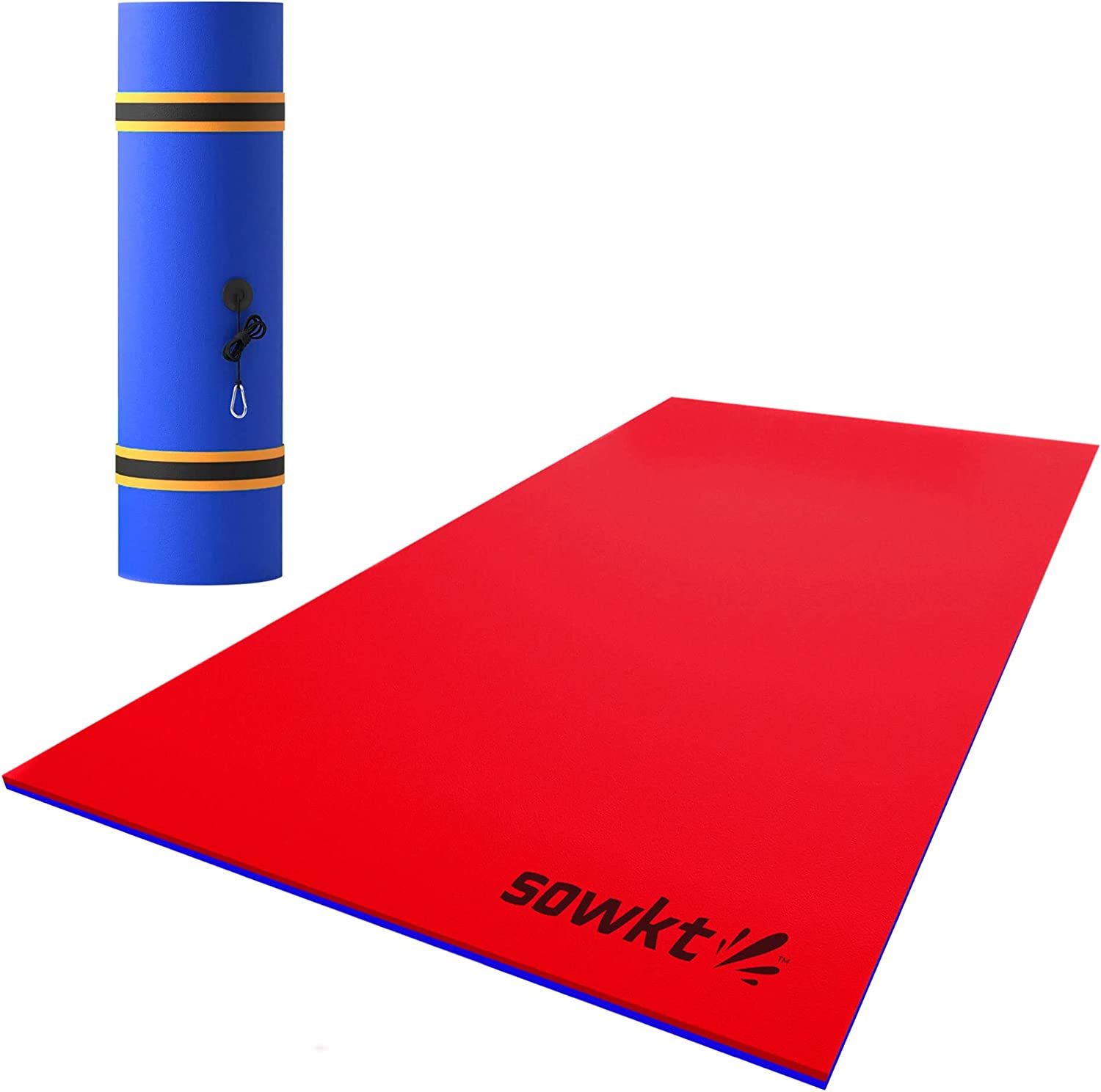 Floating Island For Lakes or Pools - 9 X 6 FEET (RED/BLUE)