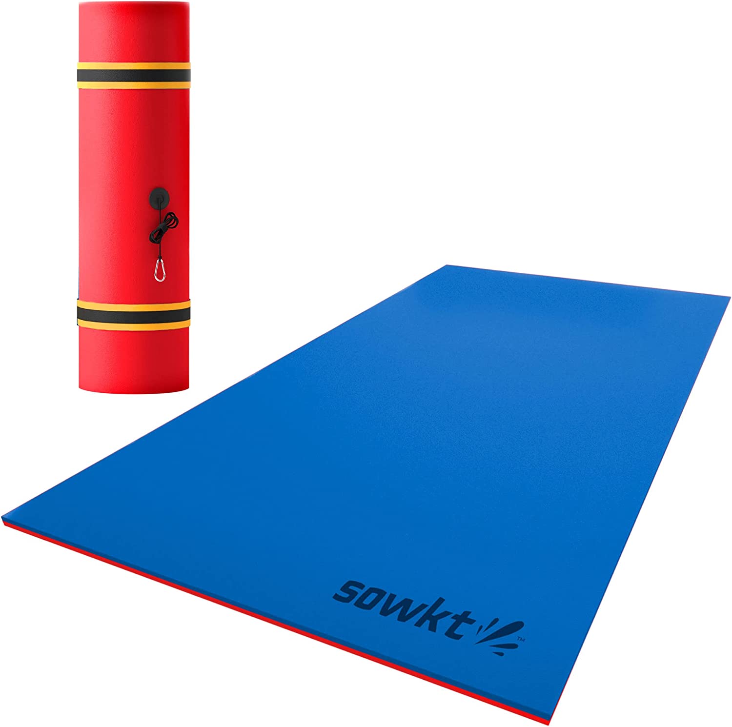 Floating Island For Lakes or Pools - 9 X 6 FEET (RED/BLUE)