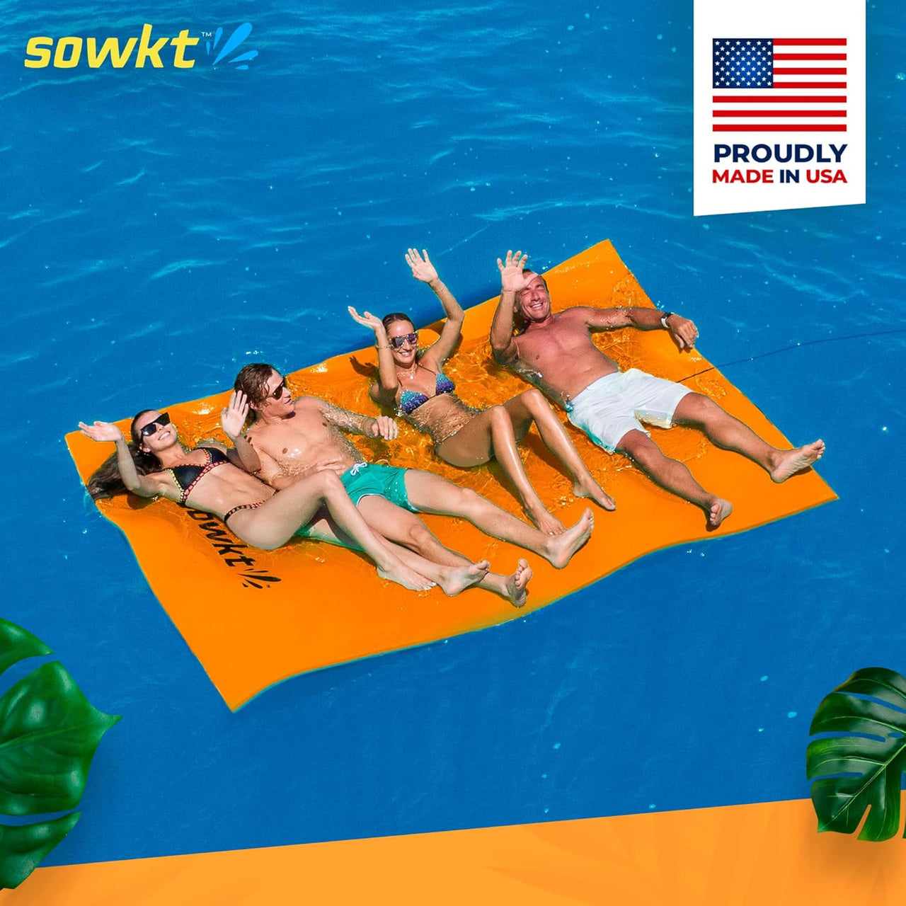 SOWKT® Made in USA Lily Pad Floating Mat