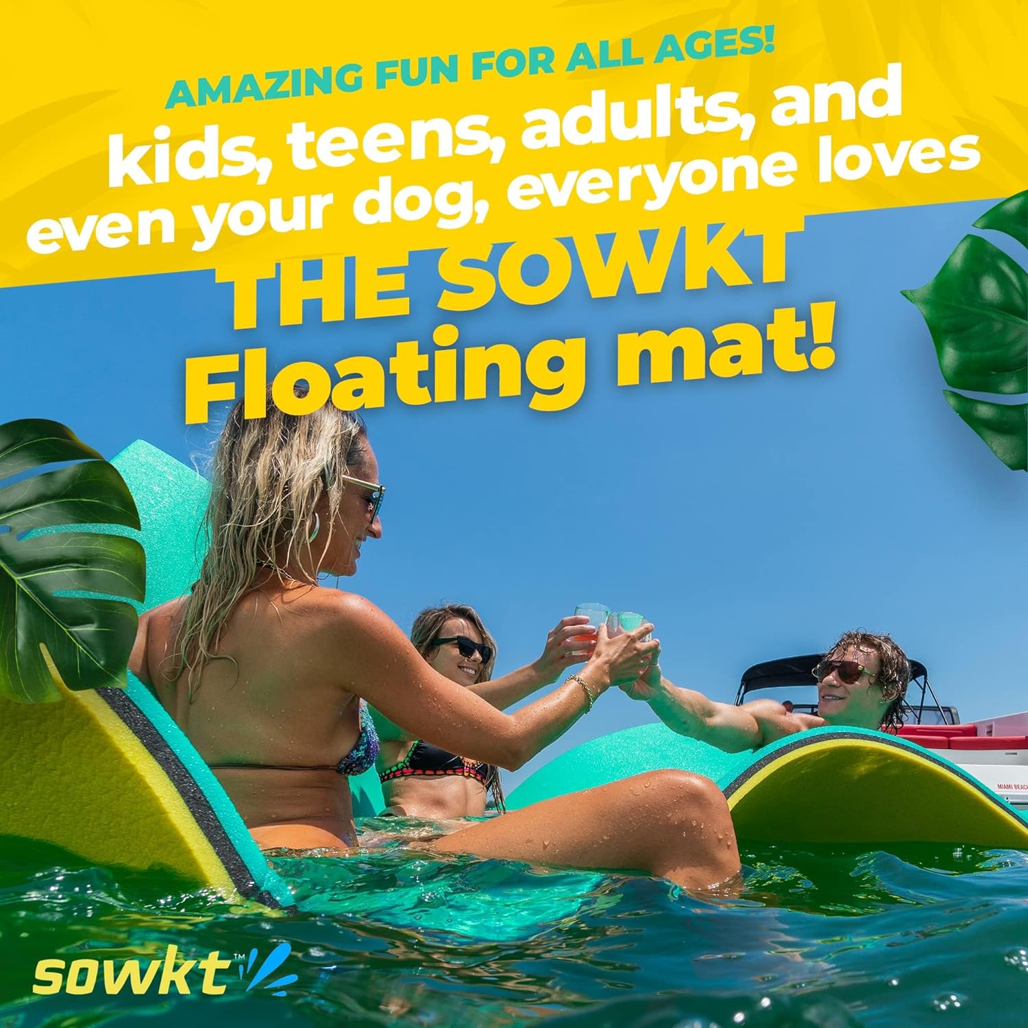 Premium Floating Mat for Lakes and Pools - Extra Large (18 x 6 feet) Water Mat Floating Dock - Lake Floats for Adults and Kids for Unlimited Fun!