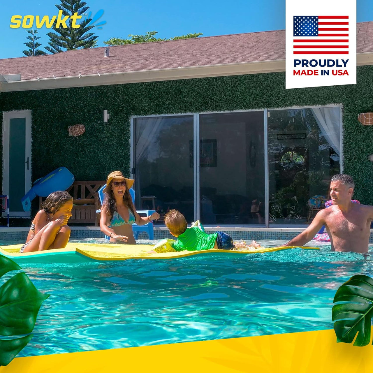 SOWKT® Made in USA Lily Pad Floating Mat