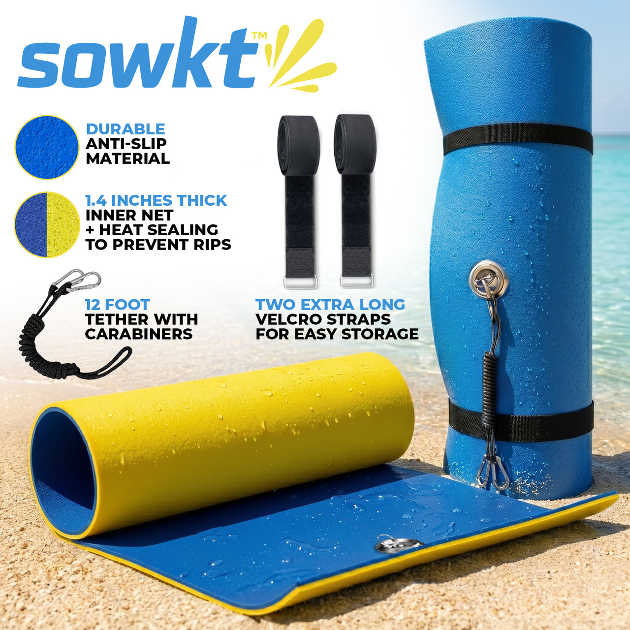 SOWKT® Made in USA Lily Pad Floating Mat