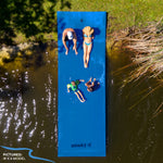 Load image into Gallery viewer, Floating Island For Lakes or Pools - 18 X 6 FEET (BLUE/BLACK /YELLOW)
