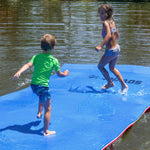 Load image into Gallery viewer, Floating Island For Lakes or Pools - 18 X 6 FEET (BLUE/WHITE/RED)
