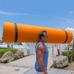 Load image into Gallery viewer, Floating Island For Lakes or Pools - 18 X 6 FEET (ORANGE / BLACK / GREEN)
