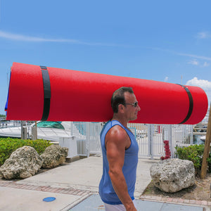 Floating Island For Lakes or Pools - 12 X 6 FEET (RED/BLUE)