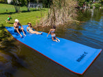 Load image into Gallery viewer, Floating Island For Lakes or Pools - 18 X 6 FEET  (BLUE/BLACK/RED)
