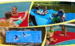Load image into Gallery viewer, Floating Island For Lakes or Pools - 18 X 6 FEET (BLUE/WHITE/RED)
