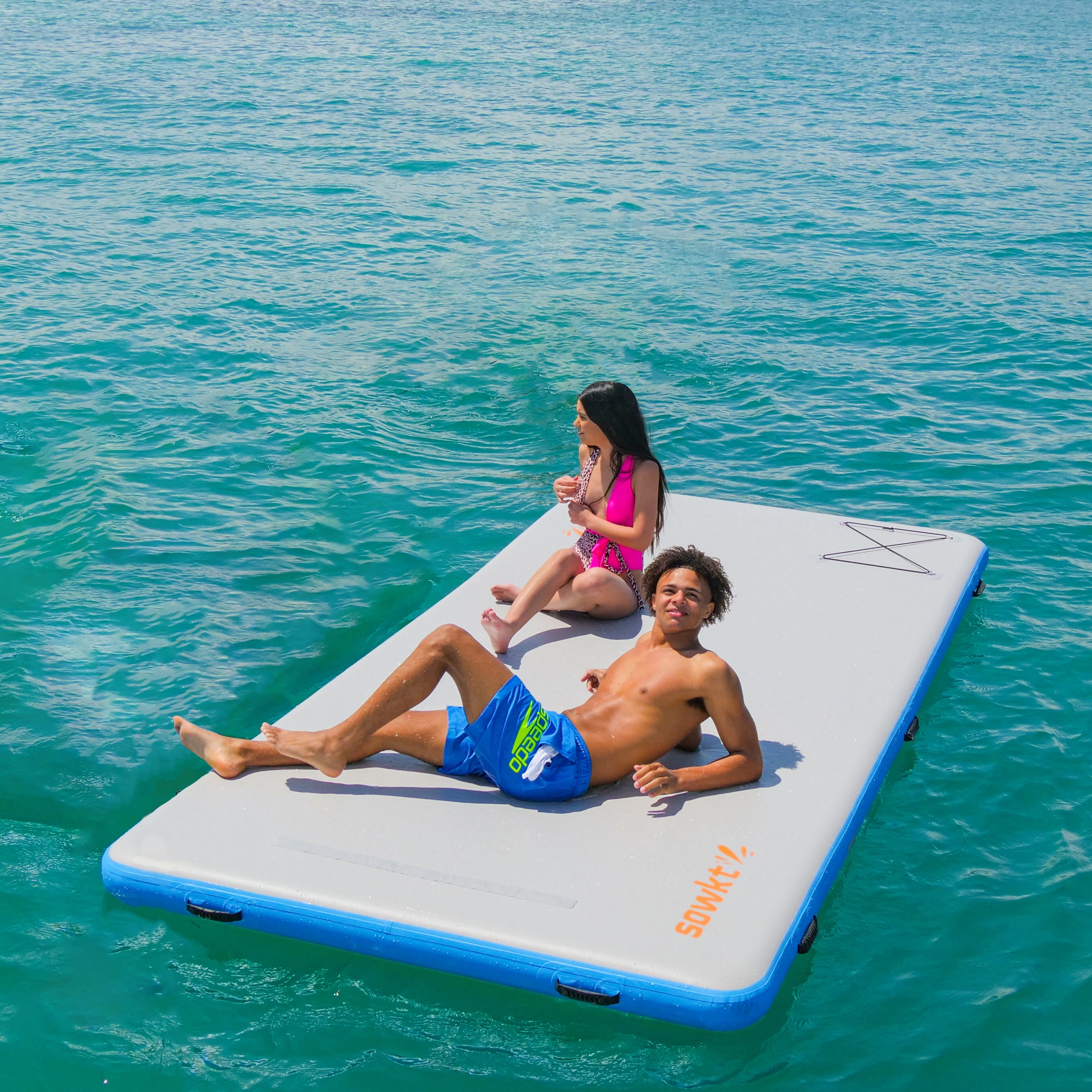 Inflatable Floating Dock 12 x 6 ft