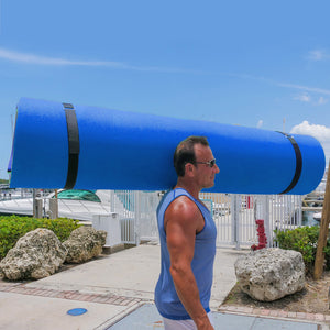 Floating Island For Lakes or Pools - 12 X 6 FEET (BLUE/GREEN) NEW COLOR COMBO!