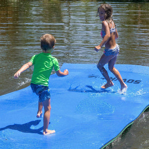 Floating Island For Lakes or Pools - 12 X 6 FEET (BLUE/GREEN) NEW COLOR COMBO!