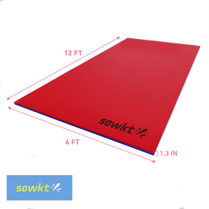 Floating Island For Lakes or Pools - 12 X 6 FEET (RED/BLUE)